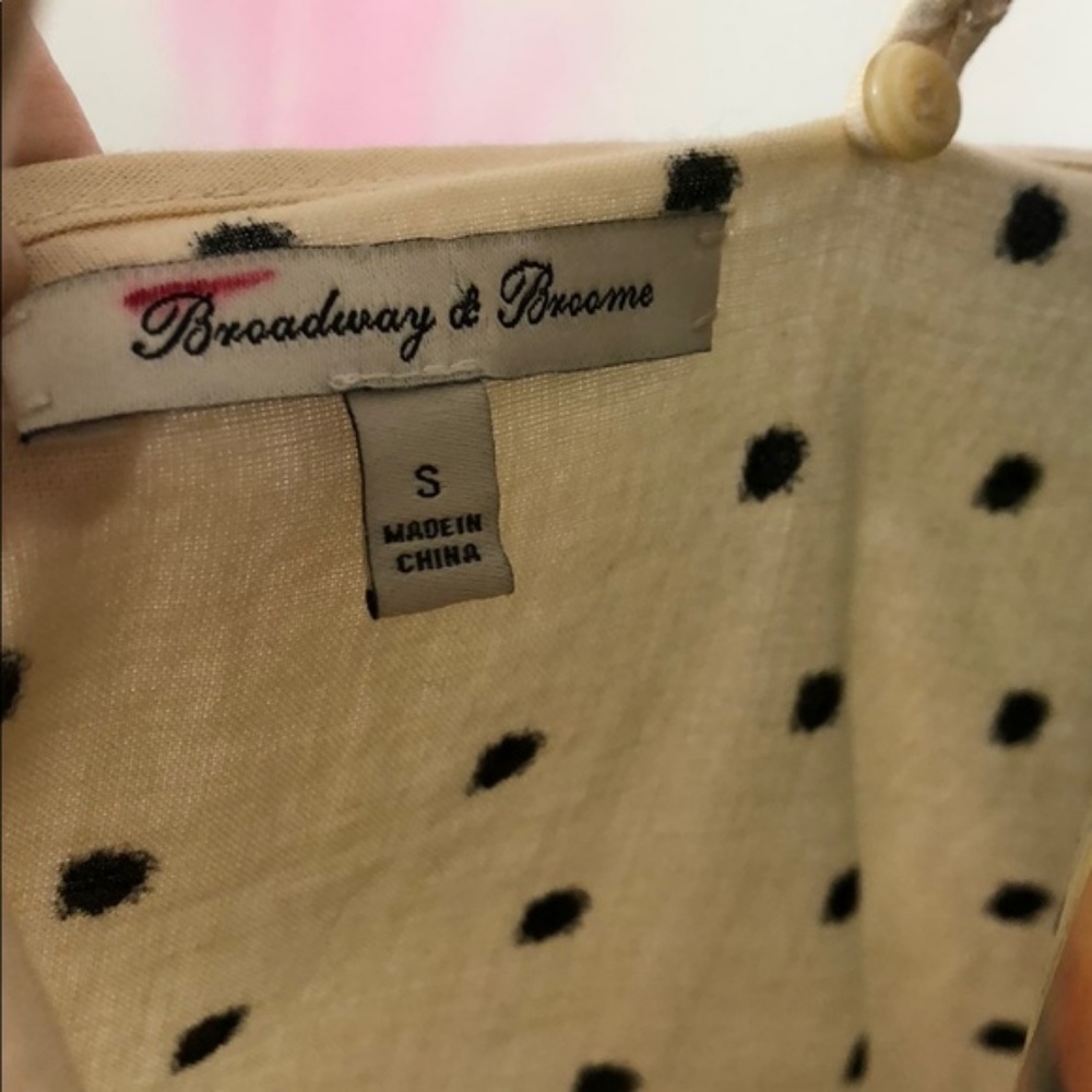 Madewell Scattered Polka Dot Tank Top Cami Broadwa - Picture 6 of 8